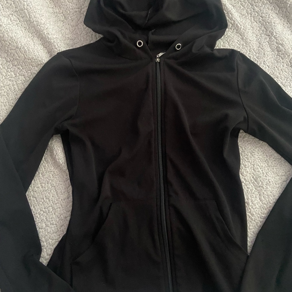 Black Zip-Up Hoodie